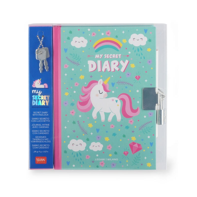 Jurnal cu lacat si cheie - My Secret Diary - Unicorn | Legami - 2 | YEO