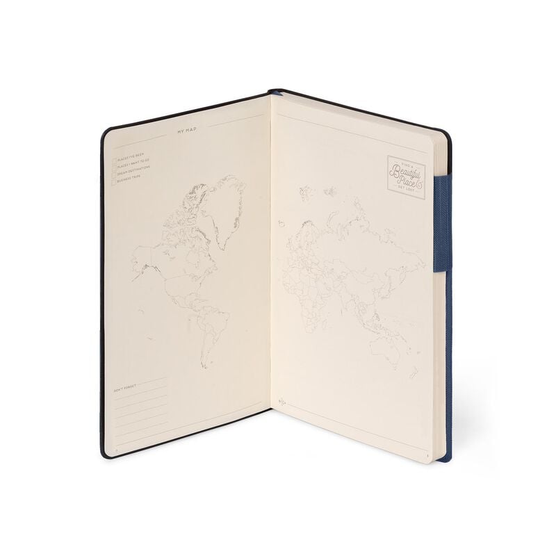 Carnet - My Notebook - Medium, Lined - Galactic Blue | Legami - 1 | YEO