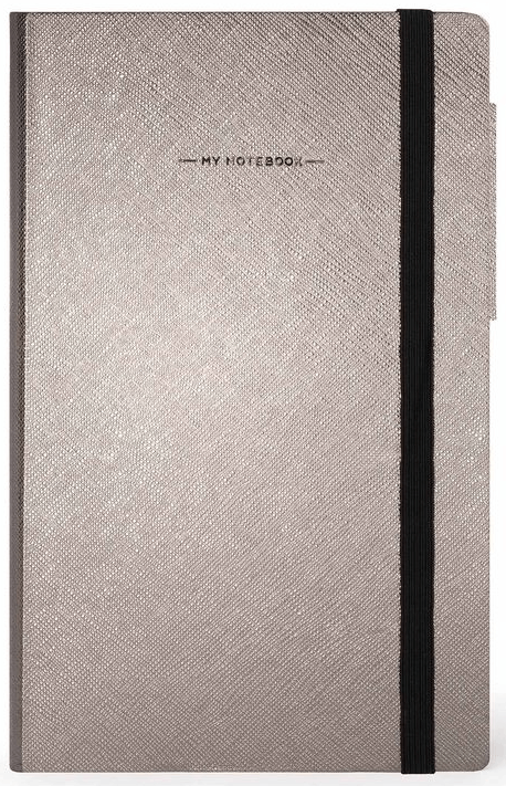 Carnet - My Notebook - Medium, Lined - Grey Diamond | Legami - 6 | YEO