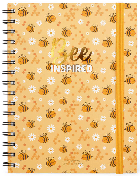 Carnet A5 - Large, Spiral, Lined - Bee