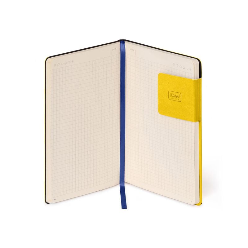 Carnet - My Notebook - Medium, Squared - Yellow Freesia | Legami - 3 | YEO