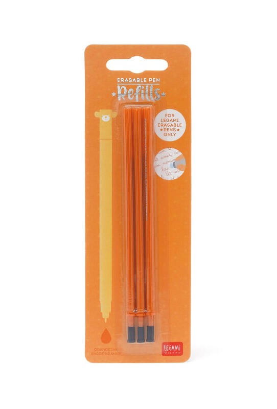 Set 3 rezerve pix - Refill For Erasable Pen - Orange | Legami