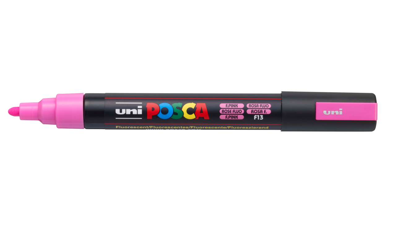 Marker - Posca PC-5M - Roz Fluorescent | Uni