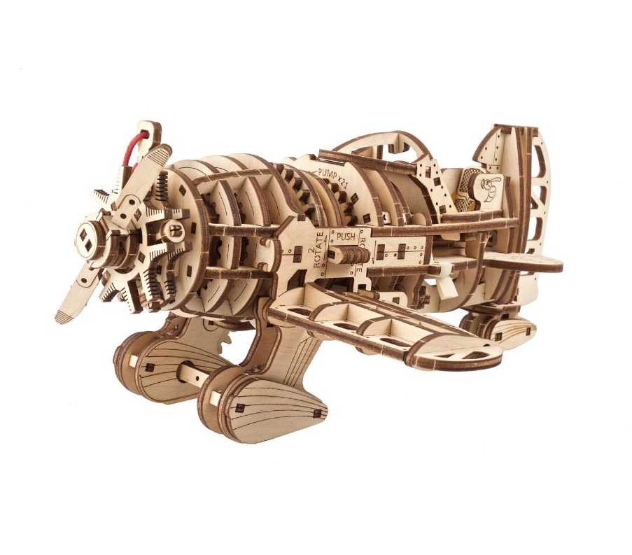 Puzzle mecanic - Mad Hornet Airplane | Ugears