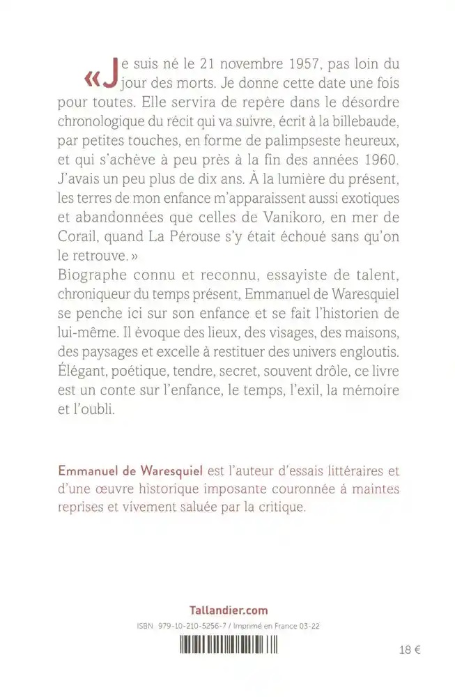 Voyage autour de mon enfance | Emmanuel de Waresquiel - 1 | YEO