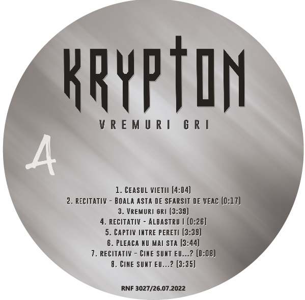 Vremuri gri - Vinyl | Krypton - 2 | YEO