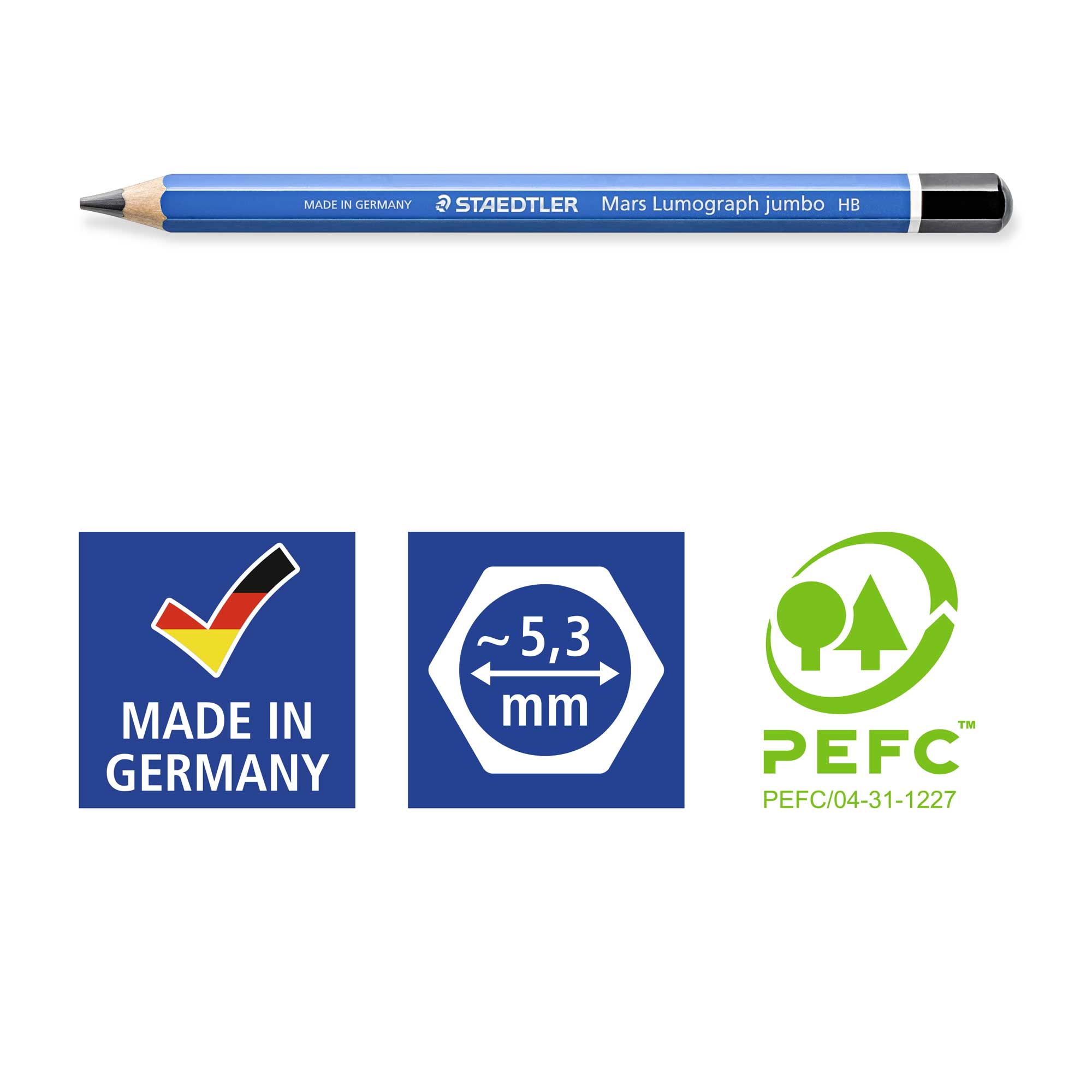 Creion desen HB - Mars Lumograph | Staedtler - 2 | YEO