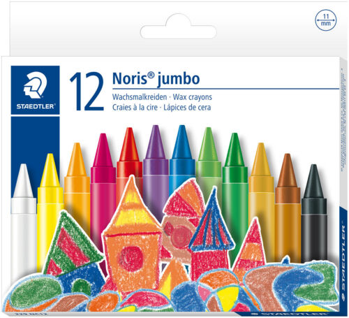 Set 12 creioane colorate cerate - Noris jumbo | Staedtler