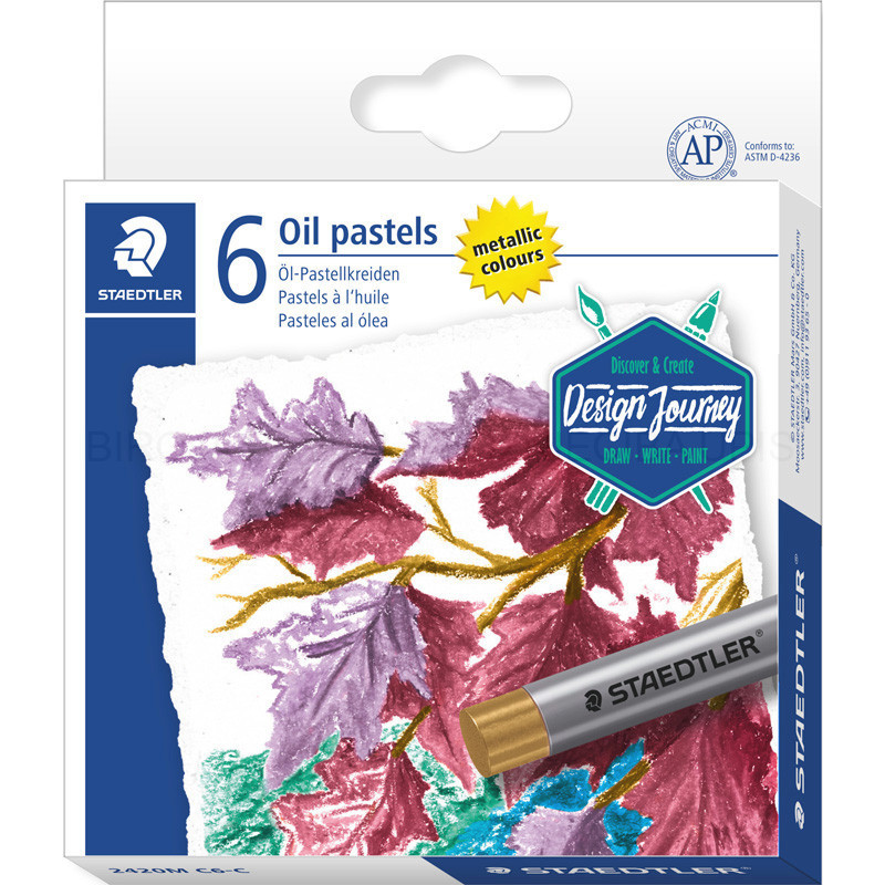 Set 6 creioane colorate pe baza de ulei - Oil pastels | Staedtler