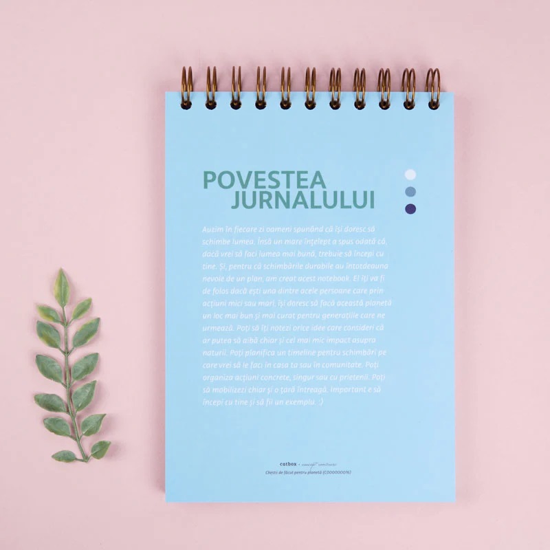 Notebook cadou pentru prieteni - Jurnal Chestii de facut pentru planeta | WonderStore - 3 | YEO