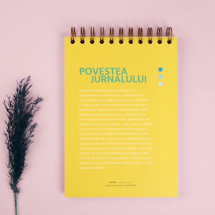 Notebook cadou pentru prieteni - Jurnal Chestii pe care ma abtin sa le spun | WonderStore - 3 | YEO