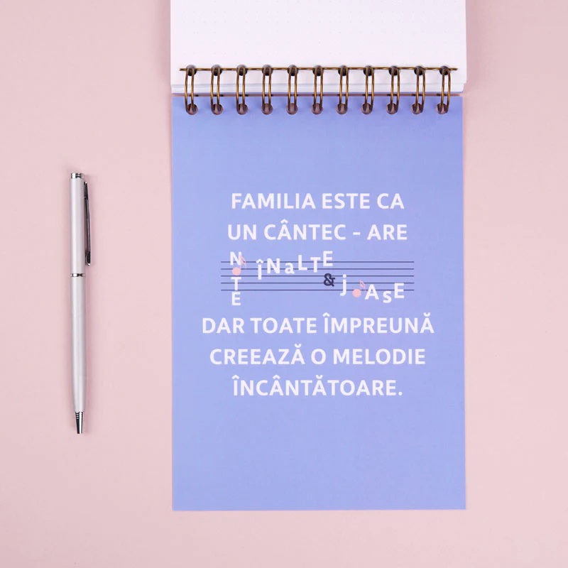 Notebook cadou pentru mama - Jurnal Manifestul familiei | WonderStore - 2 | YEO