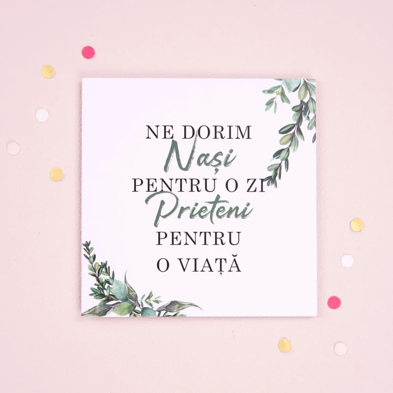 Felicitare - Prieteni si nasi | WonderStore - 2 | YEO