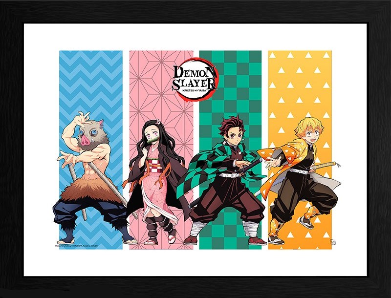 Poster inramat - Demon Slayer - Group | GB Eye