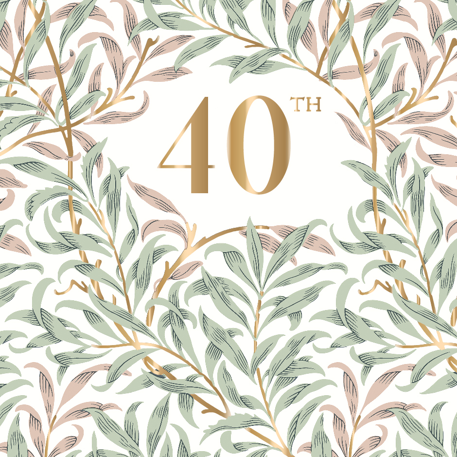 Felicitare - Willow Bough 40th | Ling Design