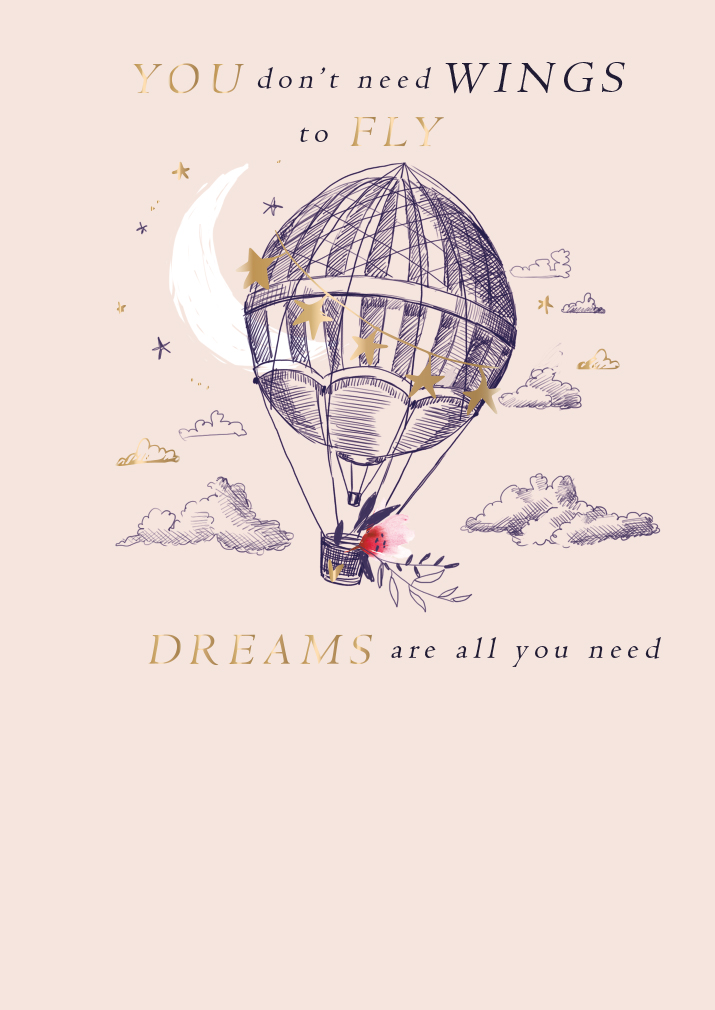 Felicitare - Dreams Are All You Need | Ling Design