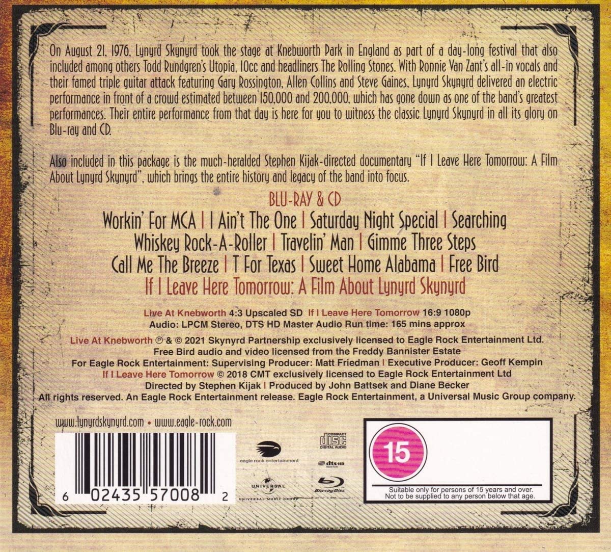 Live At Knebworth \'76 (CD+Blu-ray) | Lynyrd Skynyrd