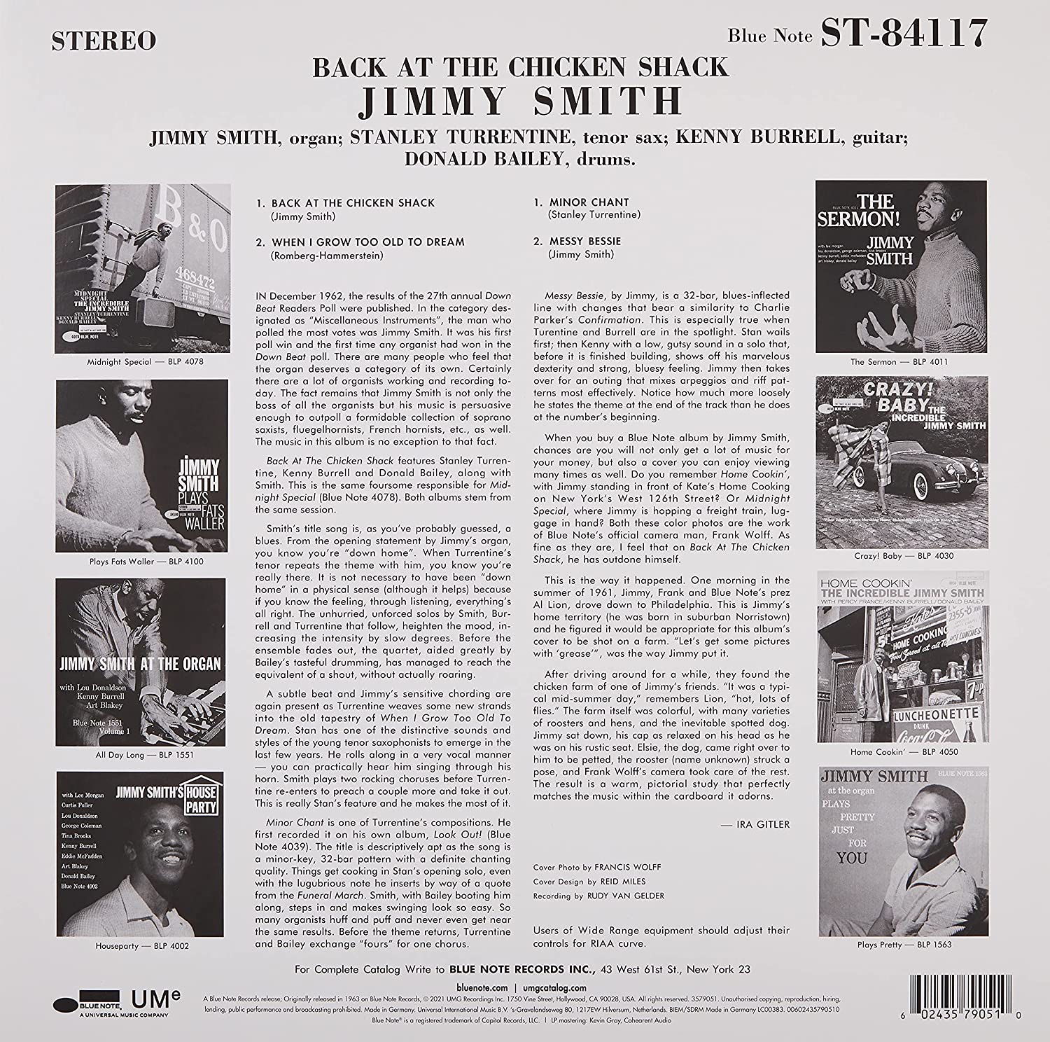 Back At The Chicken Shack - Vinyl | The Incredible Jimmy Smith - 1 | YEO