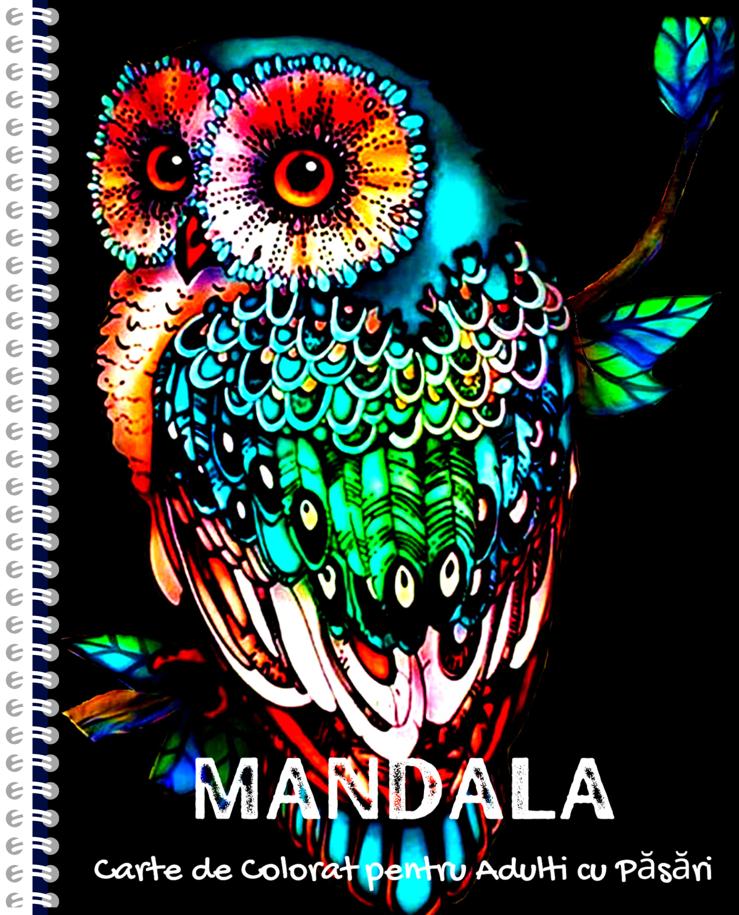 50 Mandale. Carte de colorat pentru adulti - Carte de colorat pentru adulti cu pasari