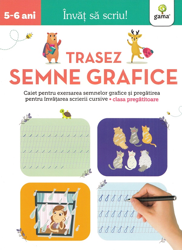 Invat sa scriu! Trasez semne grafice |