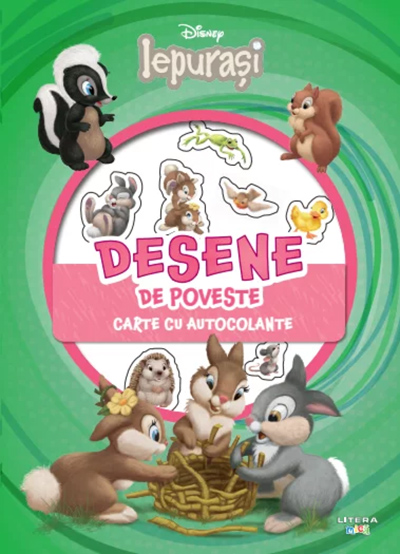 Disney Iepurasi. Desene de poveste. Carte cu autocolante |