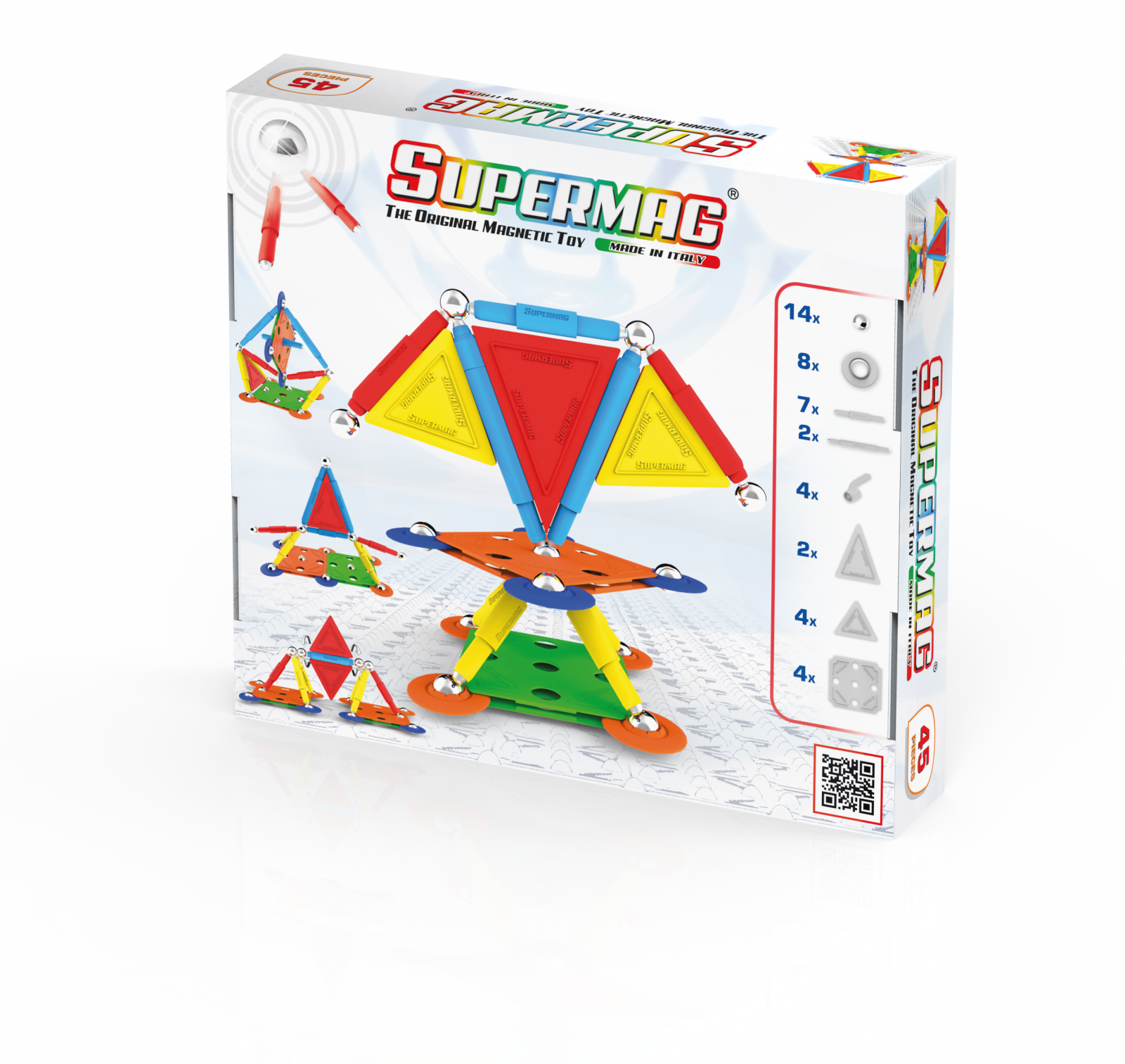 Set de constructie magnetic Projects Multicolor - 45 piese | Supermag