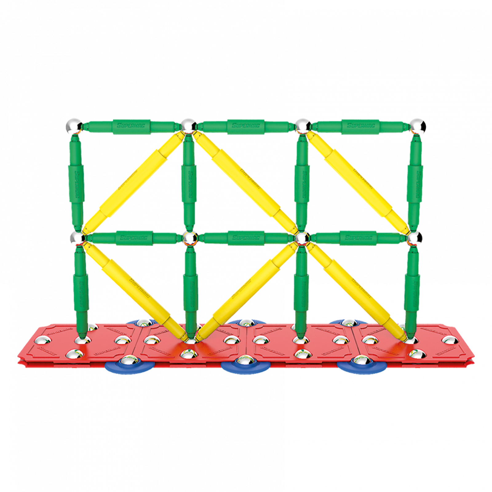 Set de constructie magnetic Classic - 98 piese | Supermag - 4 | YEO