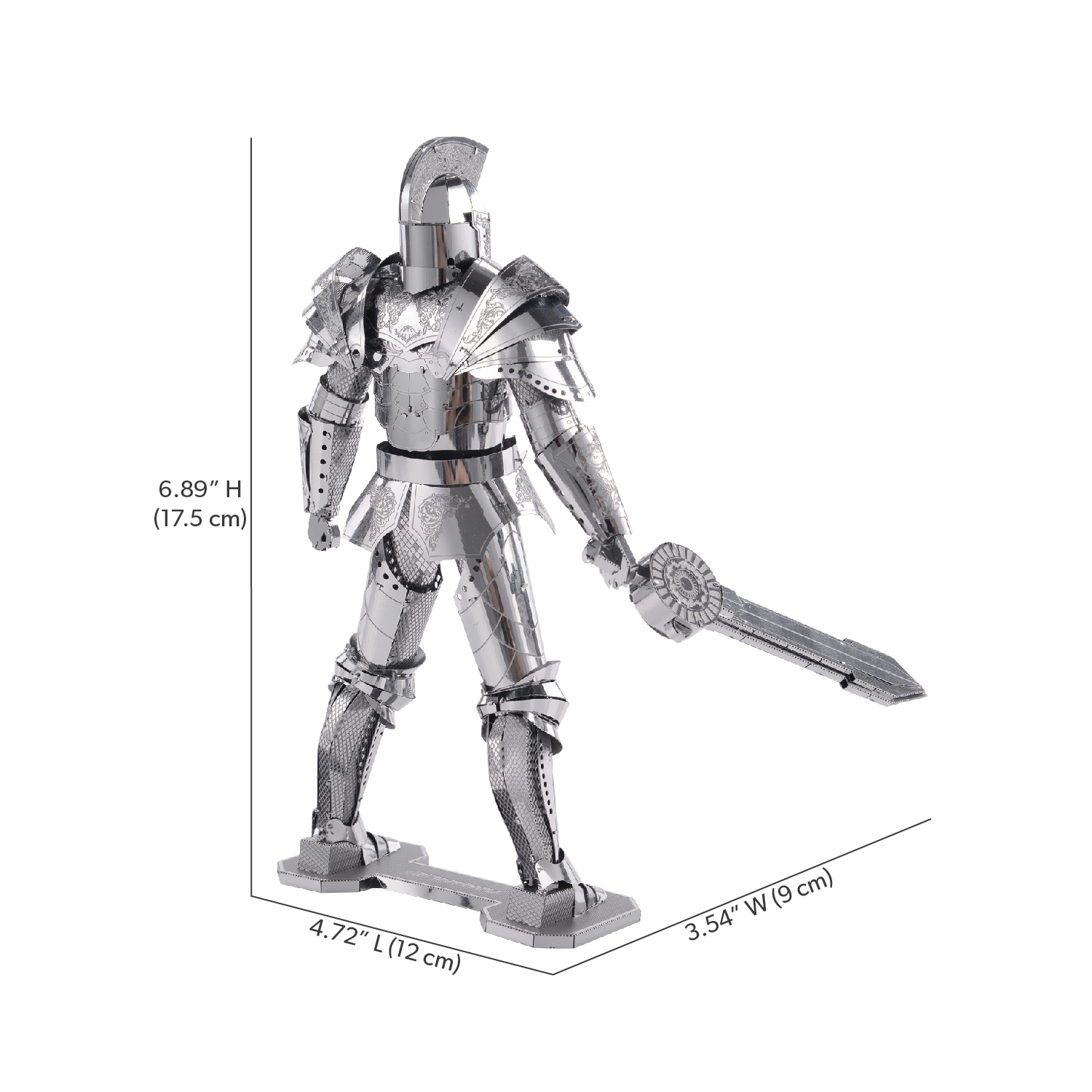 Puzzle 3D - Piececool - Cavaler negru | Robotime - 1