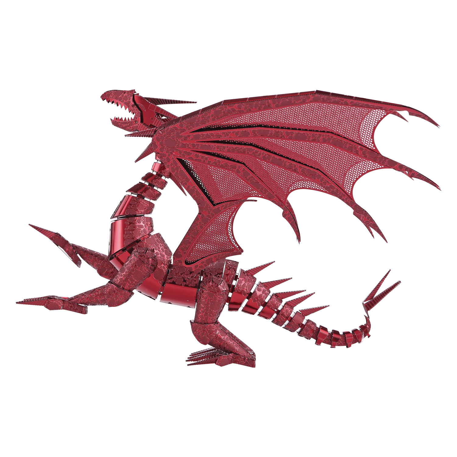 Puzzle 3D - Piececool - Dragon rosu | Robotime - 1