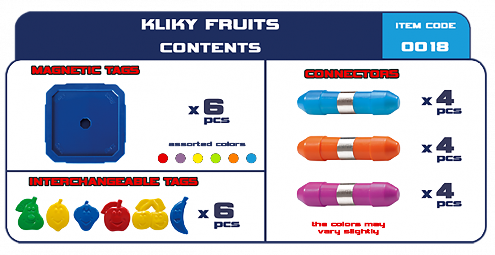 Set magnetic primar Kliky - Fructe | Supermag