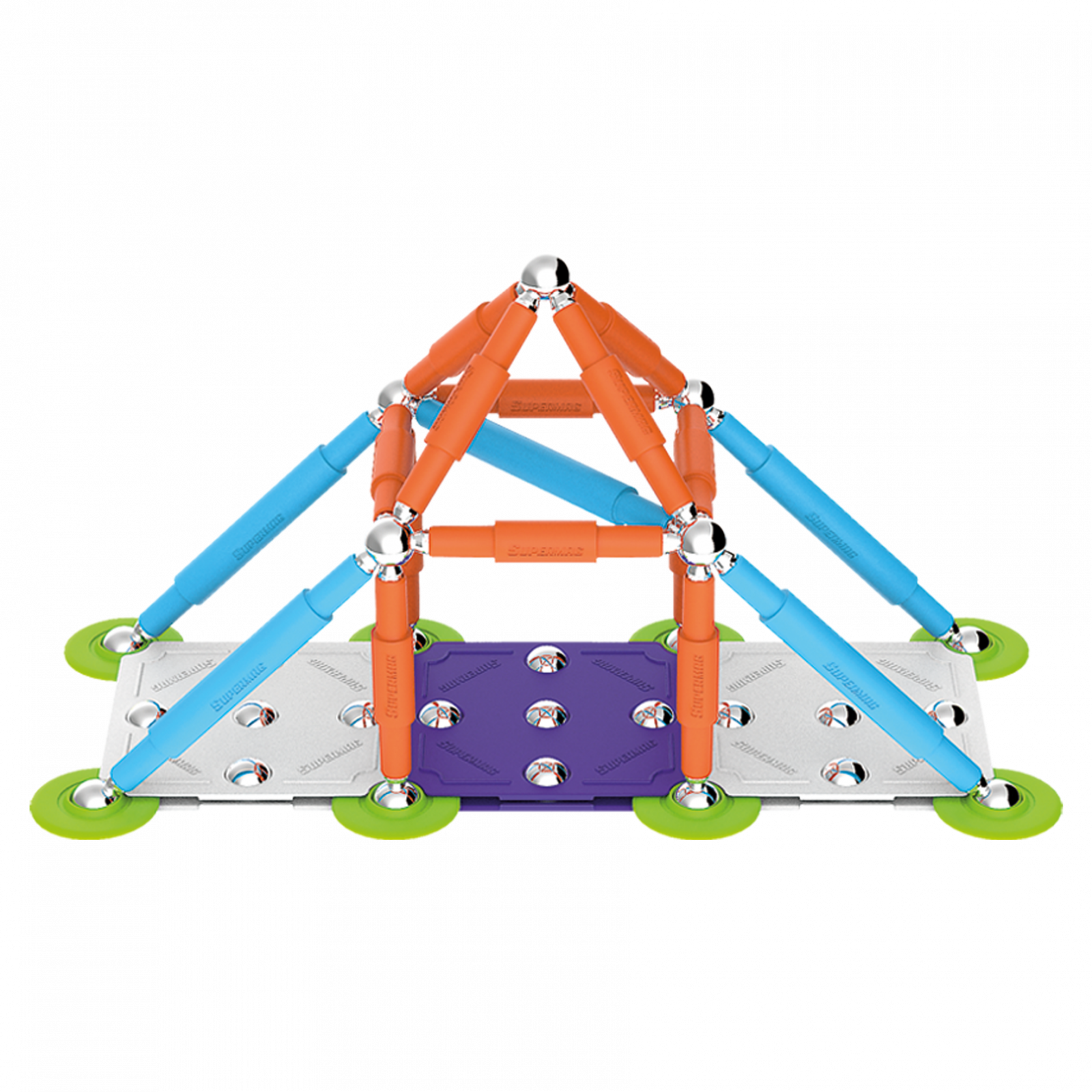 Set de constructie magnetic Color - 72 piese | Supermag - 5 | YEO