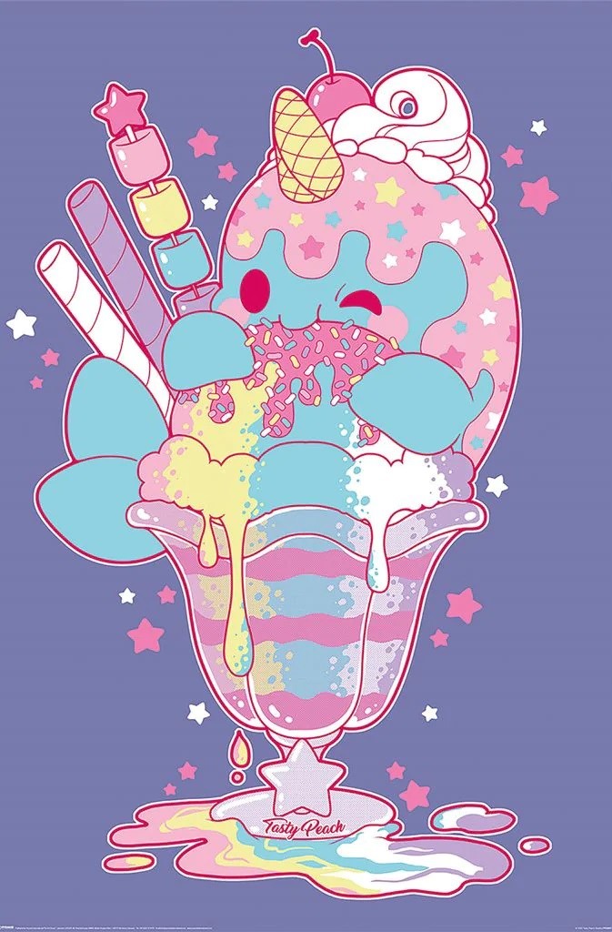 Poster - Tasty Peach - Nomwhal | Pyramid International
