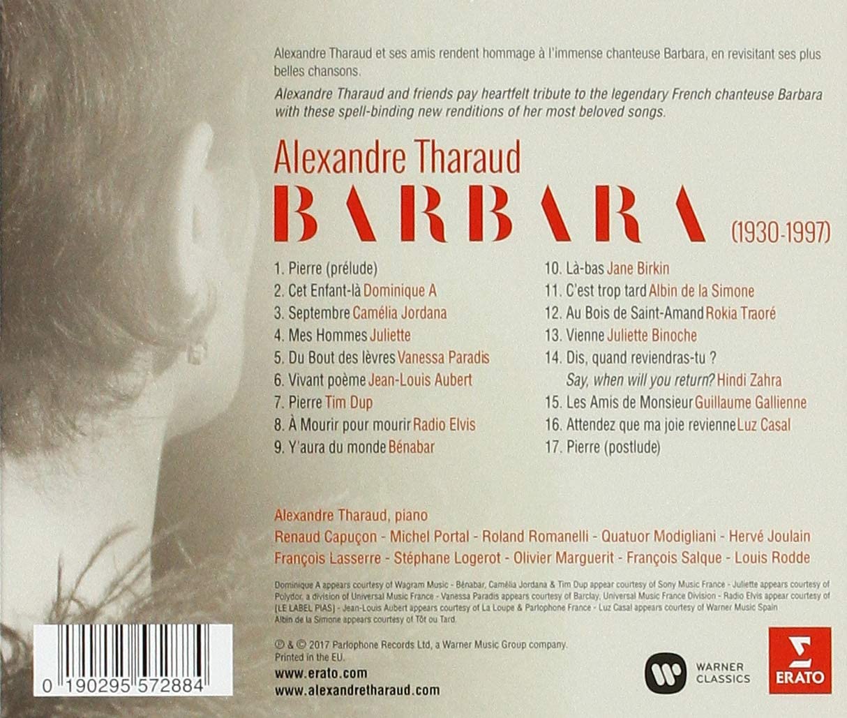 Hommage a Barbara | Alexandre Tharaud, Various Artists