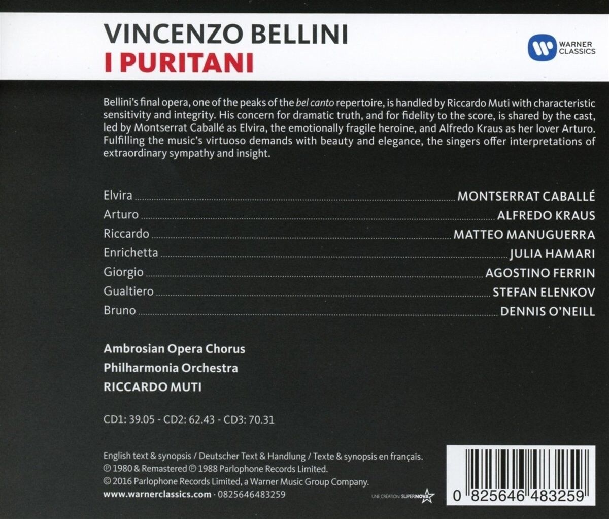 Bellini: I Puritani | Riccardo Muti, Vincenzo Bellini