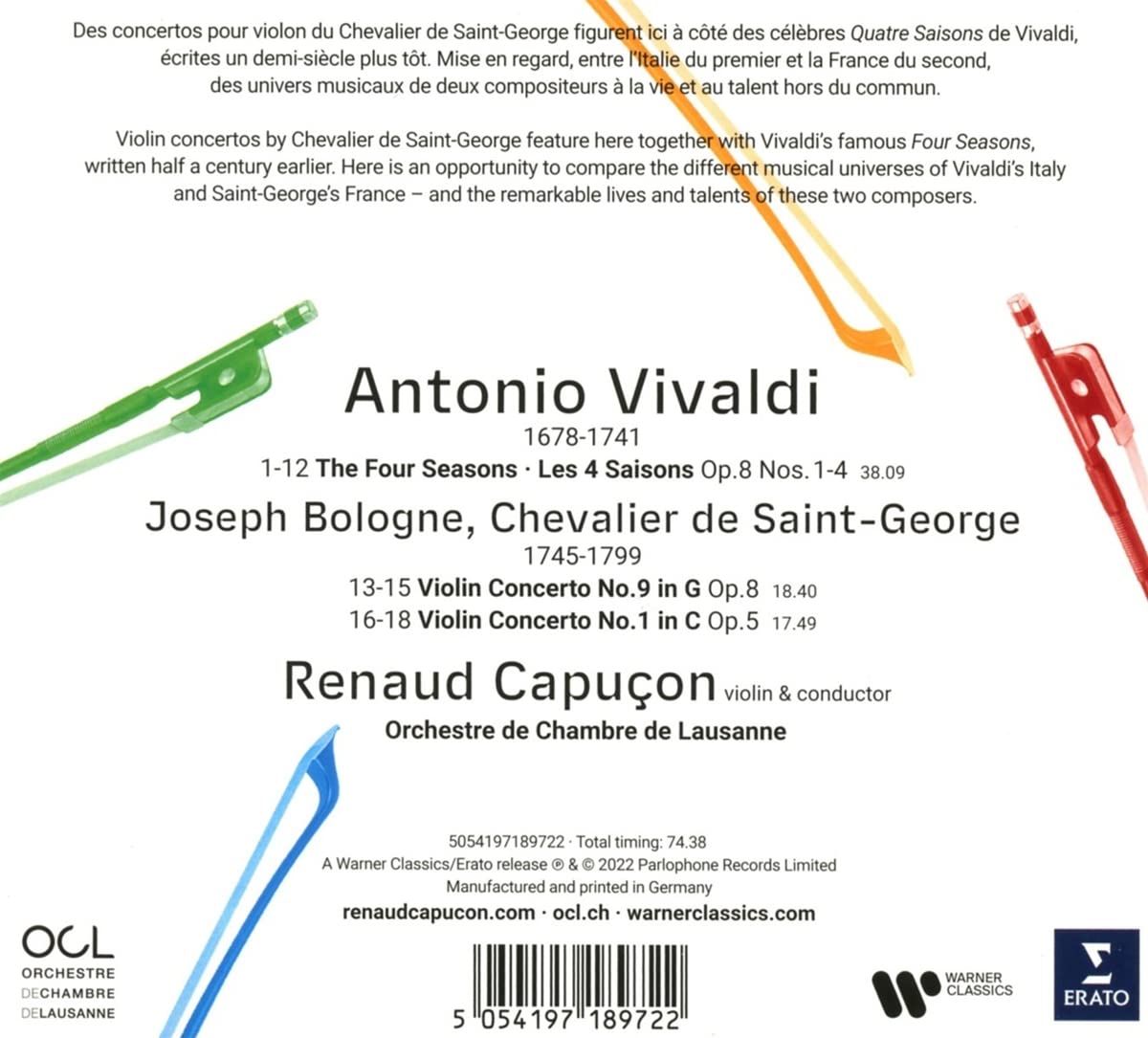 Vivaldi: Les 4 Saisons | Antonio Vivaldi, Renaud Capucon