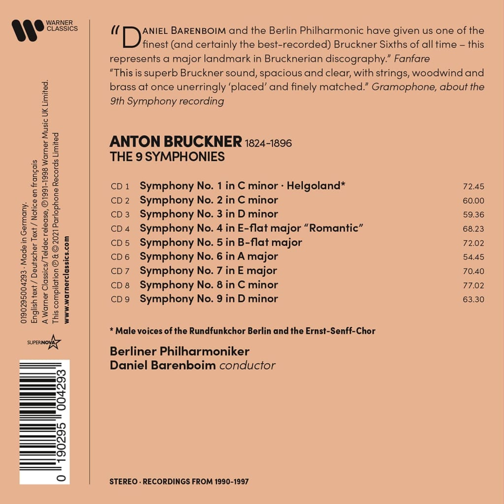 Bruckner: The 9 Symphonies | Anton Bruckner, Daniel Barenboim, Berlin Philharmonic