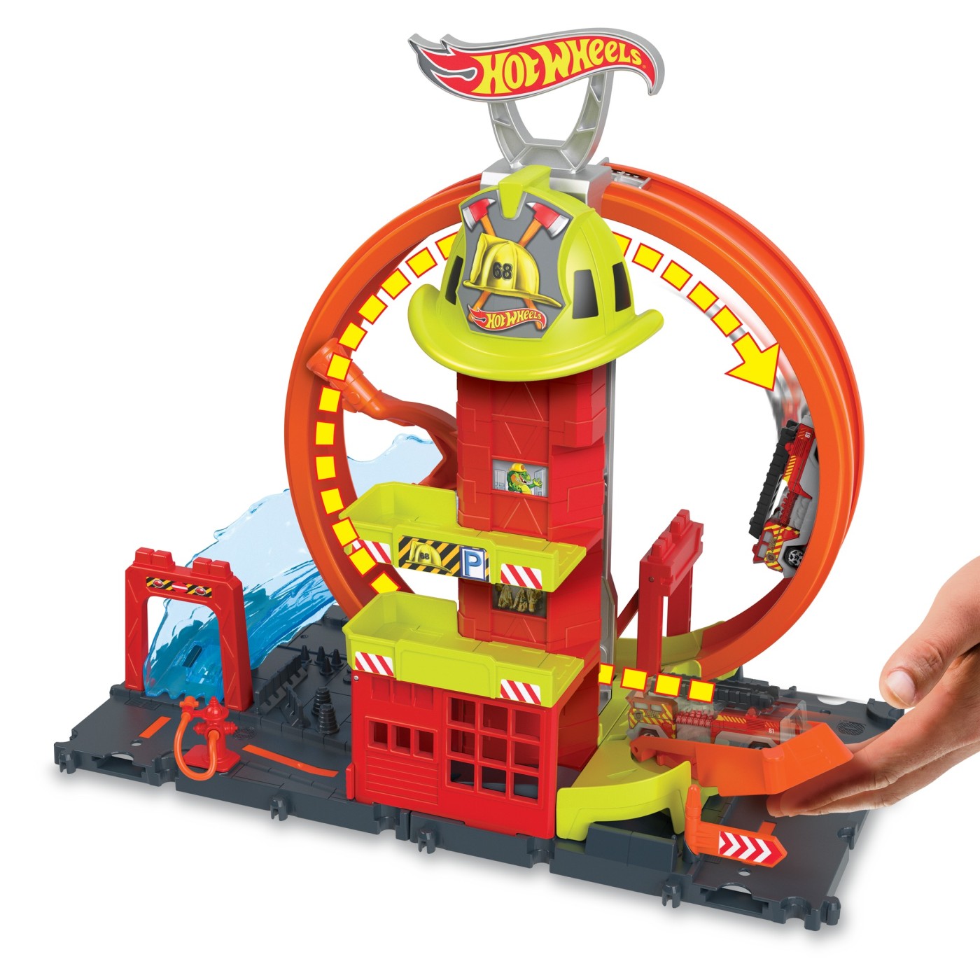 Jucarie - Statie de pompieri Hot Wheels - Super Loop | Mattel - 2