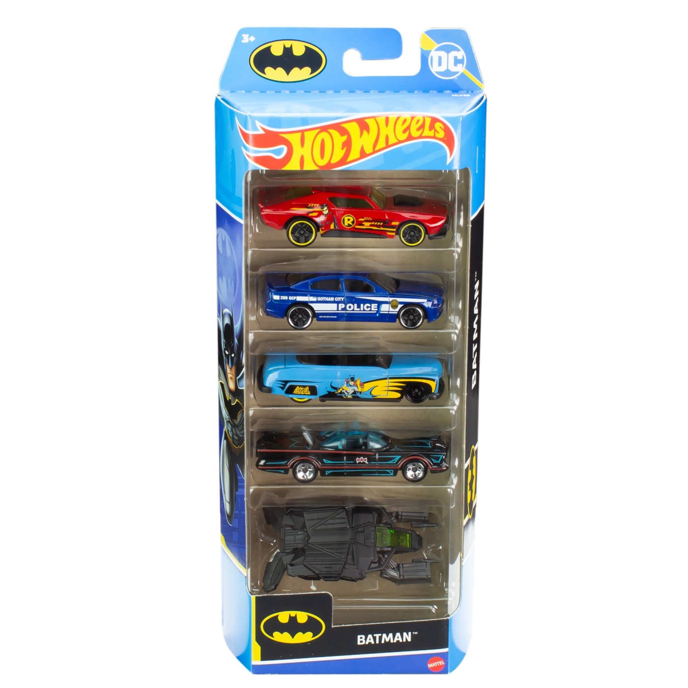 Set 5 masini - Hot Wheels - Batman | Mattel
