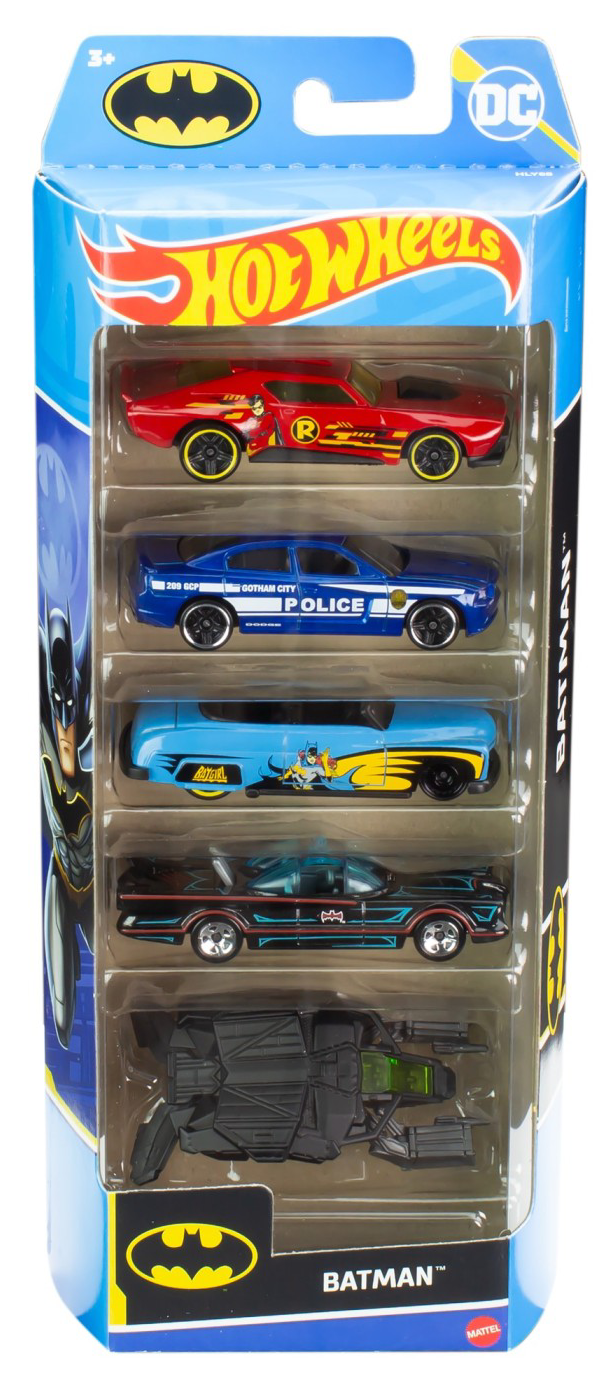 Set 5 masini - Hot Wheels - Batman | Mattel