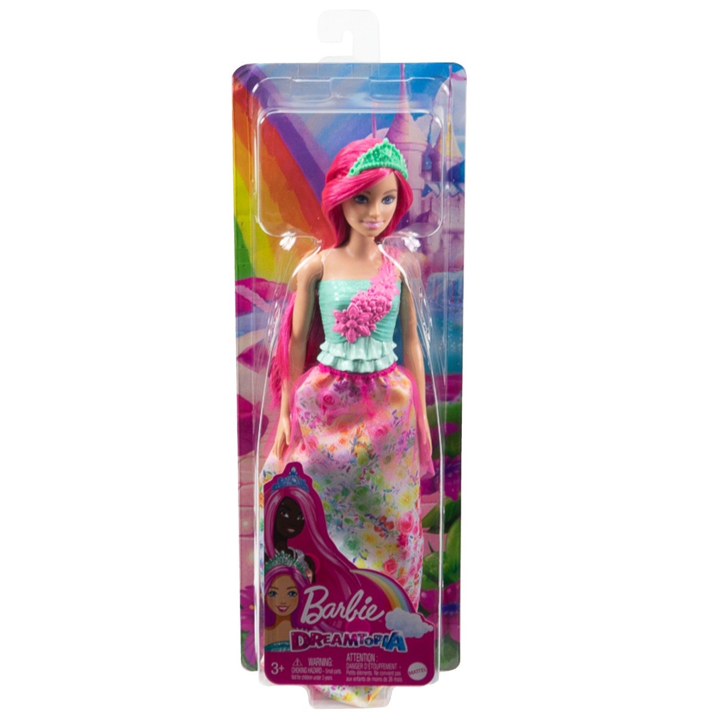  Papusa Barbie Dreamtopia - Printesa cu par roz | Mattel 