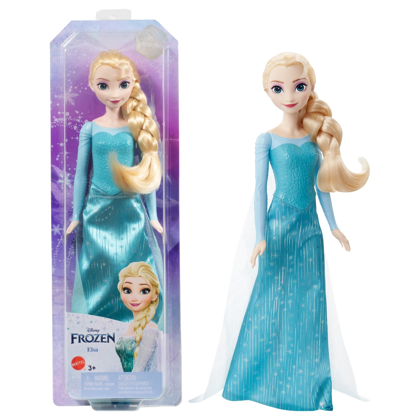Papusa Disney Frozen - Elsa cu rochie albastra