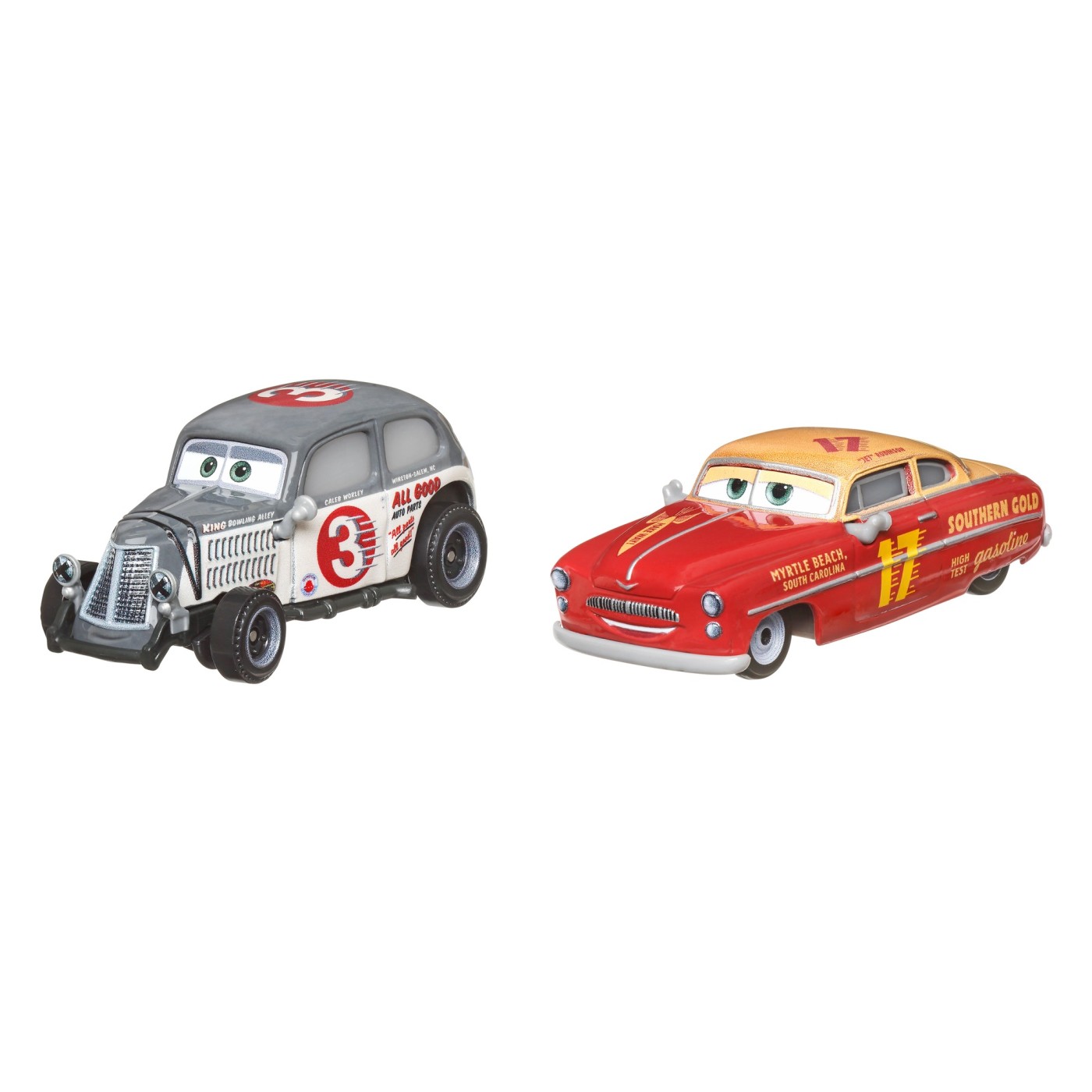 Set masinute metalice Cars3 - Caleb Worlley si Jet Robinson | Mattel