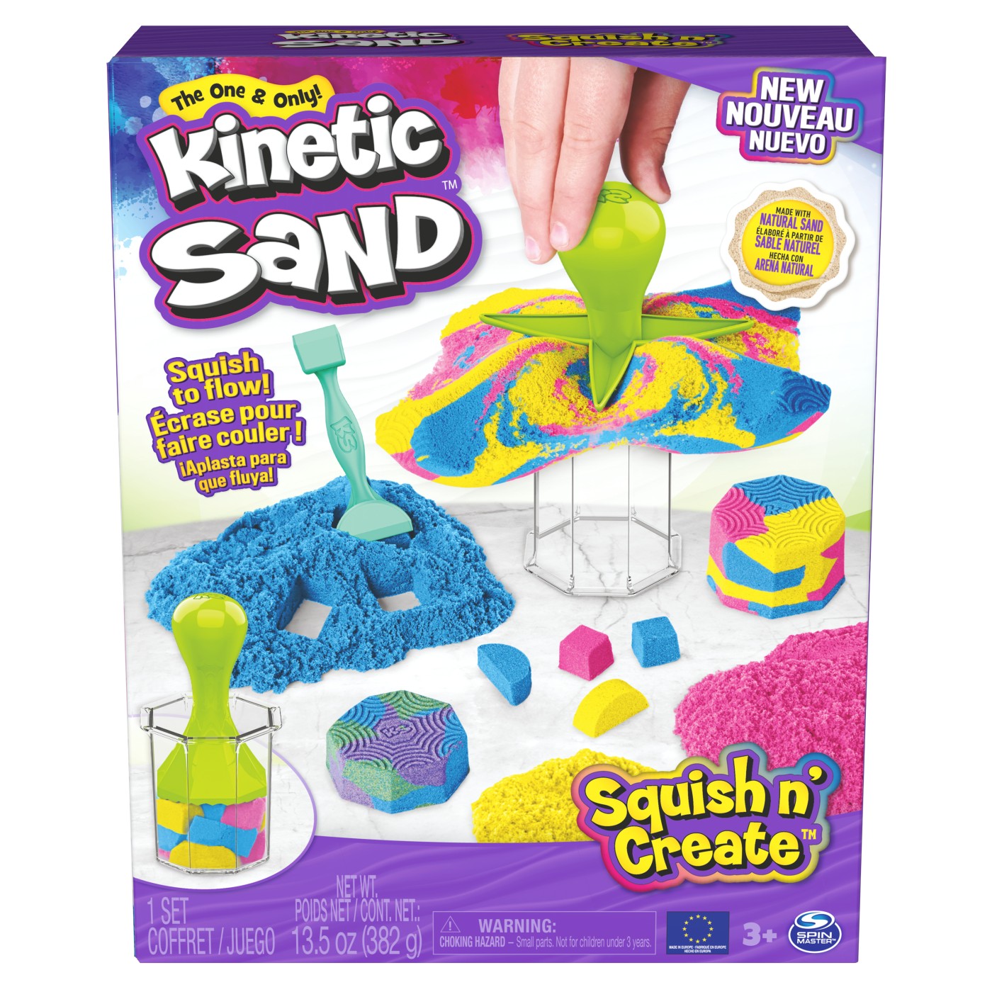  Set de creatie - Kinetic Sand - Squish | Spin Master 