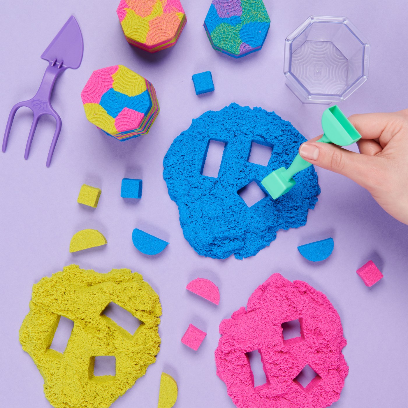 Set de creatie - Kinetic Sand - Squish | Spin Master - 6 | YEO