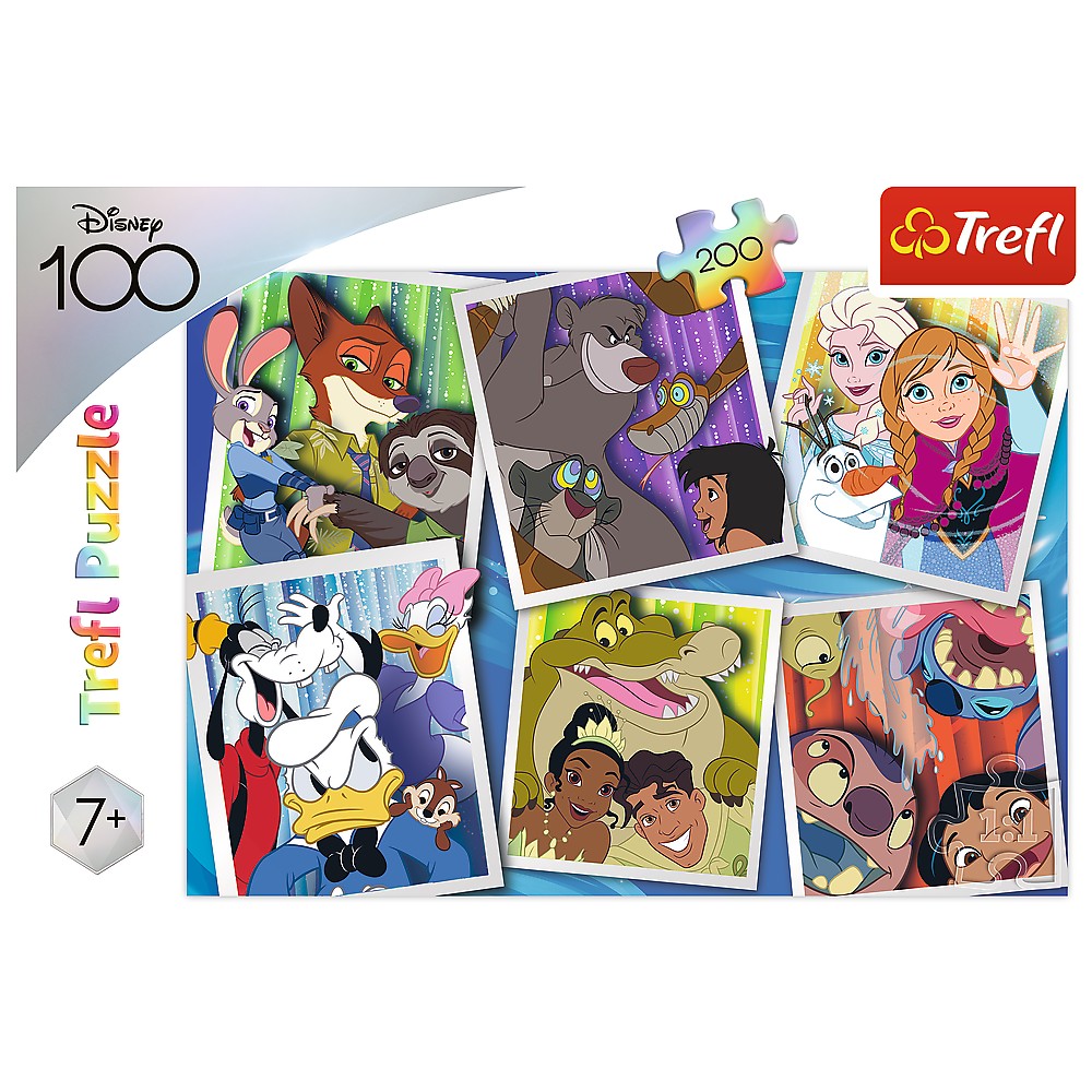 Puzzle 100 piese - Disney - Minunata Lume | Trefl - 2