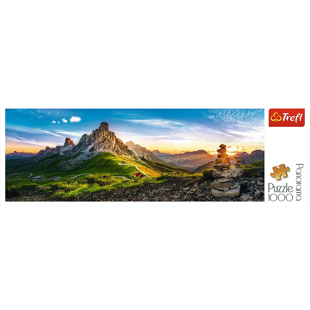 Puzzle 1000 piese - Panorama muntii Dolomiti | Trefl - 1