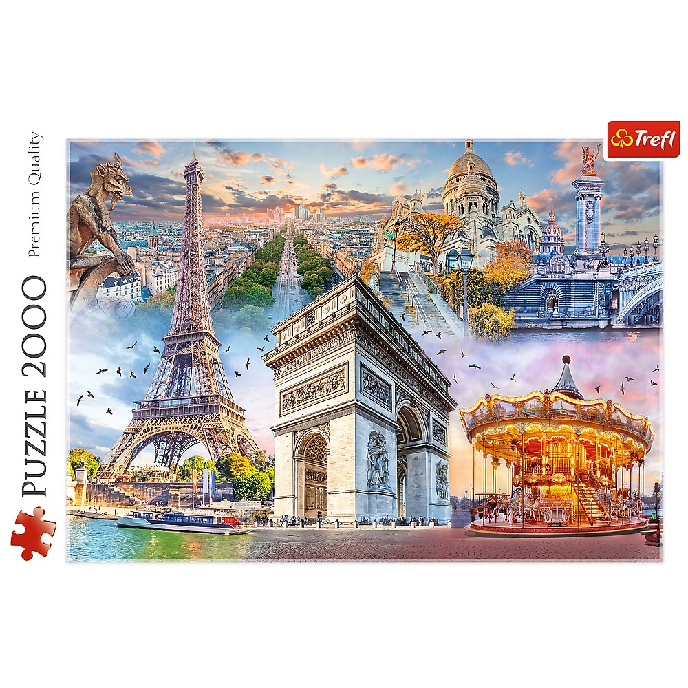 Puzzle 2000 piese - Weekend in Paris | Trefl - 1