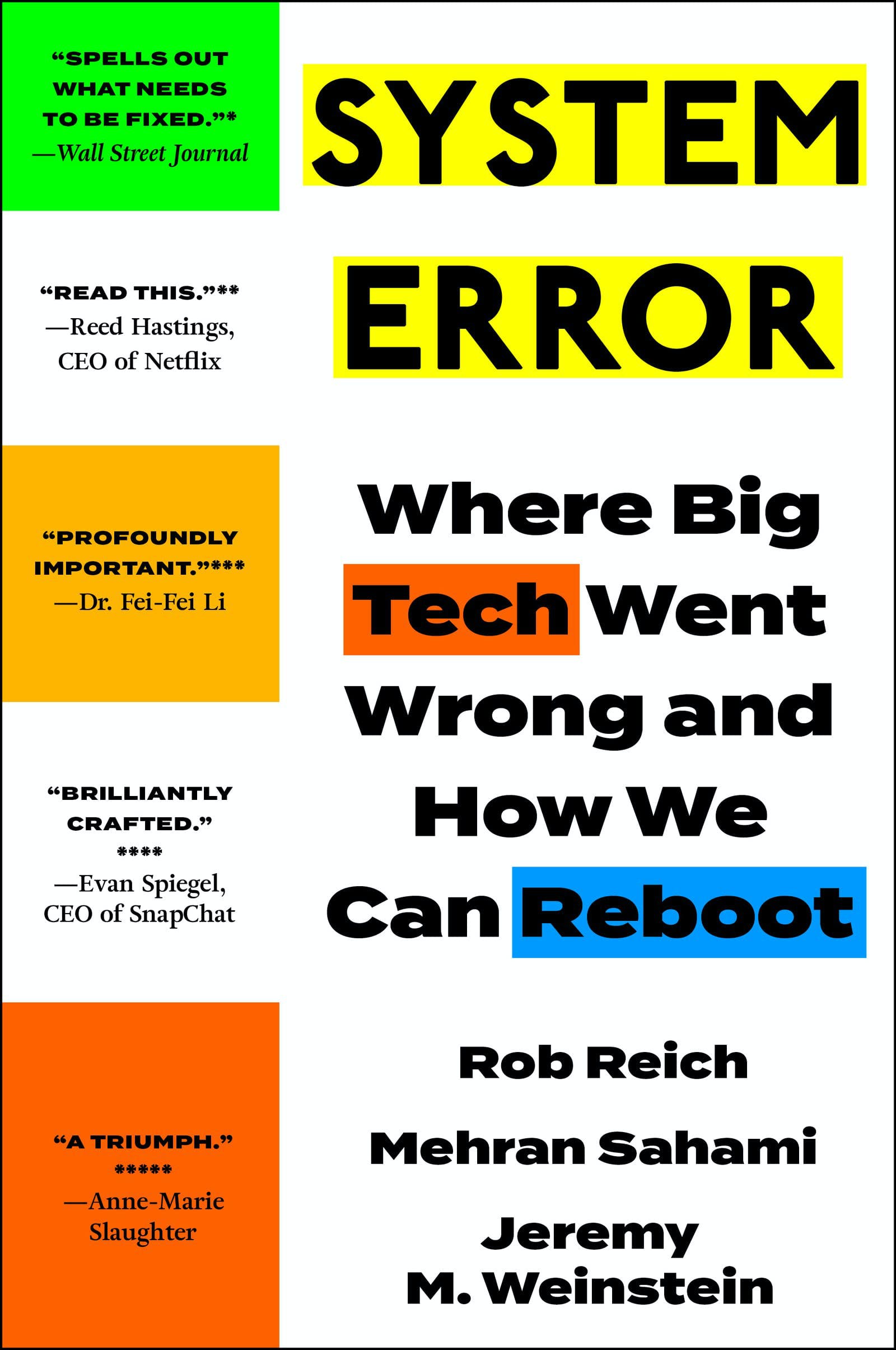 System Error | Jeremy Weinstein, Rob Reich, Mehran Sahami