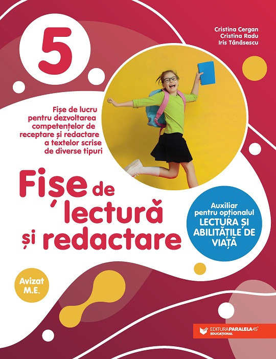 Fise de lectura si redactare - Clasa a V-a | Cristina Cergan, Cristina Radu, Iris Tanasescu - 1 | YEO