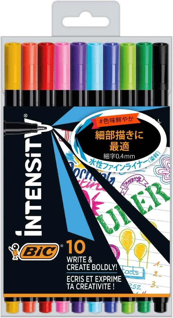 Set markere - Intensity Japan - 10 markere | Bic - 1 | YEO